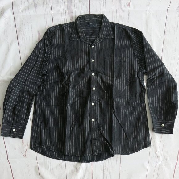 Club Monaco Cotton Multi Color Stripe Button Down Long Sleeve Shirt - Size XXL - Picture 1 of 5